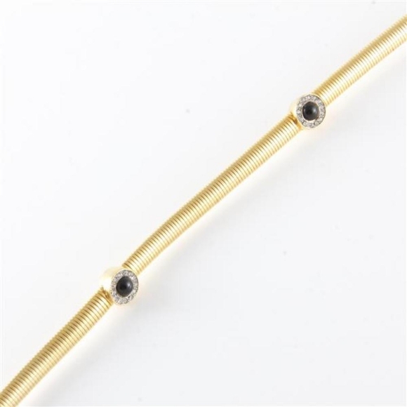 Ultra rare Judith Leiber gold tone belt with onyx - Picture 2 of 3